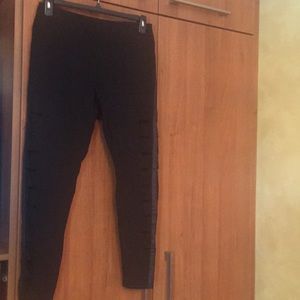 Black cut up sides leggings